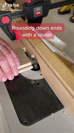 How to Round the Ends of Dowels with a Router Table