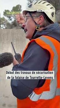Les images du début des travaux de sécurisation de la falaise de Tourrette-Levens