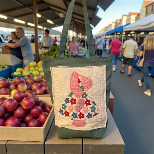 SUN BONNET Sue/tote Bag/antique Accent - Etsy