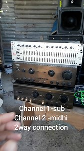 17K views · 143 reactions | 2 way set.up crossover,equalizer,mixer at 2 integrated amplifier connection #reelsvideoシ #reelsfbシ #reelsfacebook #reelsfypシ | Bmj Electronics & fiber glass maker | Facebook