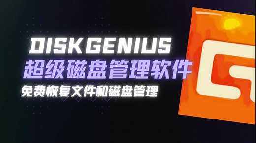 【DiskGenius专业解锁版】最强文件恢复和磁盘管理工具|免费恢复文件|免费数据恢复