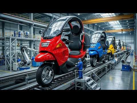 Inside the Factory: Building the BMW C1 (World’s Strangest Safe Scooter)