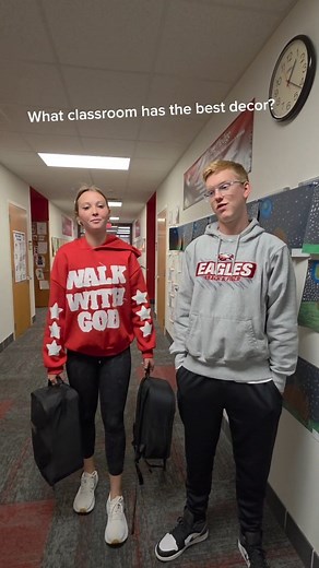 Broadcasting's Lincoln Peck asks students around the school, "What classroom has the best decor?" Watch to find out the winner!  | Johnson-Brock Broadcasting | Facebook