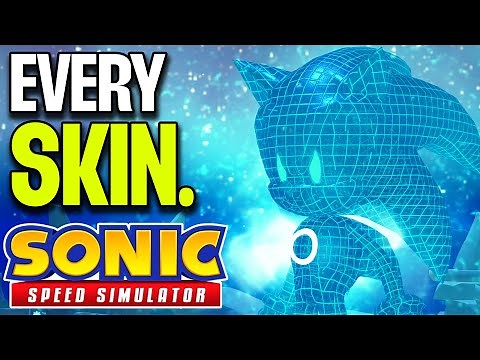 EVERY SIMULATION SKIN in Sonic Speed SImulator