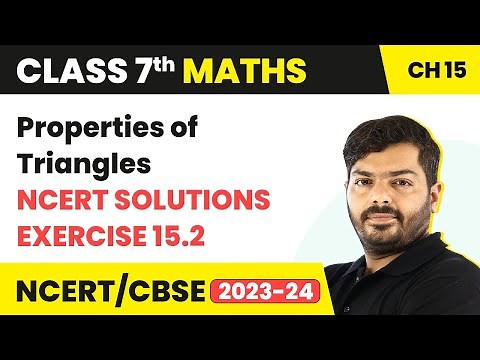 Class 7 Maths Properties of Triangles | Rd Sharma Ex 15.2 Solutions | Class 7 Maths