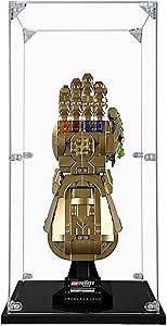 Acrylic Display Case Compatible for Lego Infinity Gauntlet #76191 Dustproof Display Case (Case Only) (Lego Sets are NOT Included)