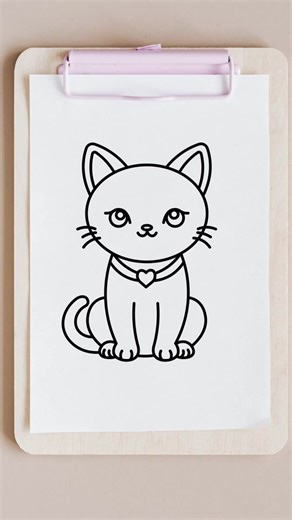 Step-by-Step Guide on Drawing a Cute Cat