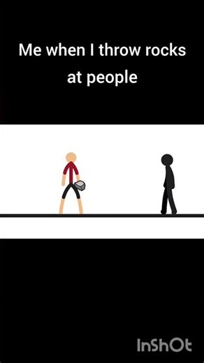 Me when I throw rocks at people #animation #sticknodes #funny #stickman