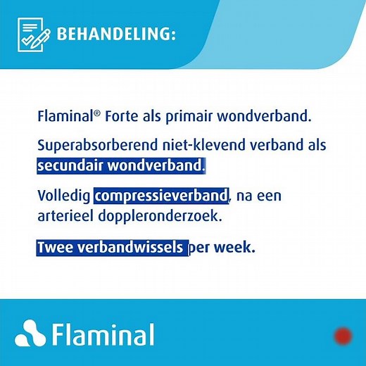 Case report - behandeling van een beenulcus Flaminal® Forte
