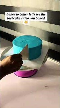 Cover this 1 layer cake with me for my customer🤗#cake #cakedesign #viralvideo