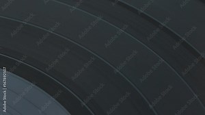 Vinyl Record Spinning On Turntable