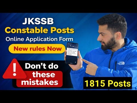 JKSSB Constable Posts 2026 - New Notfication Out 🔥 New Rules From Now | JK Police Constable Posts