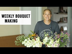 Weekly Bouquet Making with Cut Flowers - Sunshine and Flora