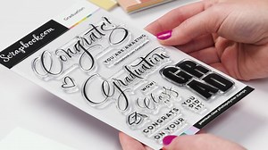 The Scrapbook.com Graduation stamp set is just what you need for your next card you make for a graduate or a layout documenting a graduation! The other sentiments like "Congratulations," "Oh wow!" "Congrats," and "You did it!" can be used year-round! To get your Graduation Stamp visit: https://www.scrapbook.com/store/sbc-ds21-7.html #scrapbookcom #scrapbooking #scrapbook #scrapbooks #stamping #cardmaking #handmadecards #cardmaker #cards #scrapbookinglayout #papercrafting #papercrafts #crafts #cr
