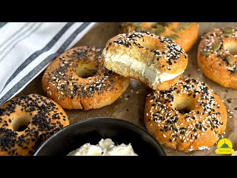 Only 2 ingredients keto Bagels🥯Low carb-high protein-No gluten -No yeast-easy to make/healthy🥯