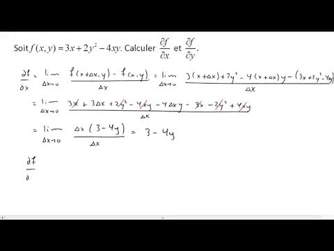 Dérivée partielle 1