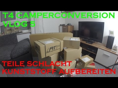 Teileschlacht, Kunststoff aufbereiten - T4 Multivan Camper Conversion VLOG 5
