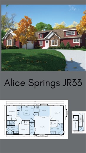 Considering building a new home? Know your options and the facts. Modular homes mean more predictable timelines, exceeding building code minimums and more value. The Alice Springs is an impressive floor plan for any discerning buyer. Check out more floor plans: https://www.rochesterhomesinc.com/floor-plans | Rochester Homes, Inc.