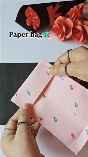 DIY Paper gift bag | Paper bag #diy #gift #craft #shorts #handmade #trending #viral #papercraft