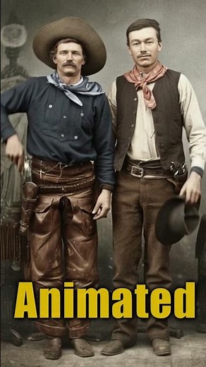 Two Cowboys One Colt A Saloon Goes Silent, 1880s 🔫 #animated #cowboys #wildwest