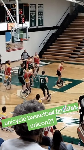 unicycle basketball finals at Unicon 21 #unicycle #unicon21 #unicyclebasketball #basketball