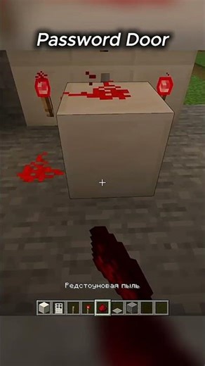 Password door #minecraft #minecraftrealistic #memes #gaming #bestminecraftclips #minecraftbuilding