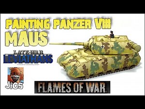 Painting Panzer VIII Maus Flames of War Battlefront Miniatures