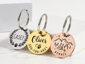 Personalized Dog Tag for Dogs,engraved Dog Name Tag,custom Dog ID Tag,cat Name Tag,cat ID Tag,puppy Kitten Tag,gift for Pet Dogs and Cats - Etsy