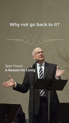 Listen to Timothy Keller's "A Reason for Living: An Open Forum" on gospelinlife.com and the Gospel in Life YouTube channel. | Gospel in Life
