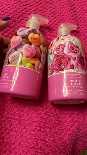 fabulous fragrance of your favorite Harry Slatkin now in seasonal-scented Cupid's Choice hand soaps. Celebrate the season of love with these Valentine's Day scents! @QVC, Inc • Includes two 22-oz gel hand soaps • Cutie Pie: sugar cookie, rose petals, citrus zest, vanilla bean • Pretty in Peony: pink peony, scarlet rose, white flowers, amber • Be Mine: raspberry jam, warm shortbread, old fashioned lemonade, vanilla bean • True Love: rose, peony, apple, melon, geranium, peach #valentinesdaydecor #