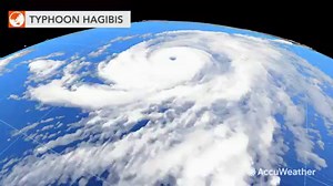This 3-D satellite shows Super Typhoon Hagibis on Wednesday. The storm is poised to strike Tokyo, Japan this weekend. https://bit.ly/2AZr1MQ | AccuWeather