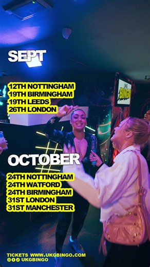 🎶 POV: You’ve Found Your New Favourite UK Garage Party 🇬🇧🔥 The UKG Bingo Experience brings together iconic garage music, 90s & 2000s classics, party anthems, games and those massive singalong moments. 🎤💥 🚨 More UK dates are live now! Send this to your UKG crew and tell us which city you’re joining. 👀 #UKGBingo #UKGarage #GarageMusic #UKG #UKEvents
