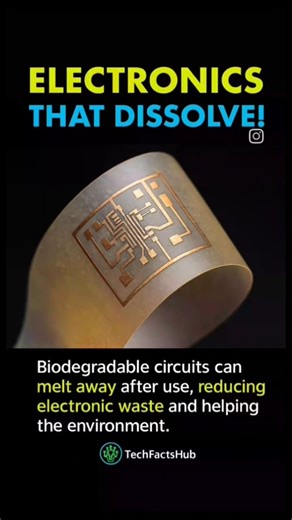 Biodegradable electronics #futurescience #scienceexplained #shorts #biodegradablematerials