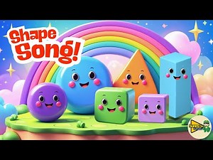 The Shape Song | Shapes Are Everywhere | Nursery Rhymes With Lyrics | #toddlers