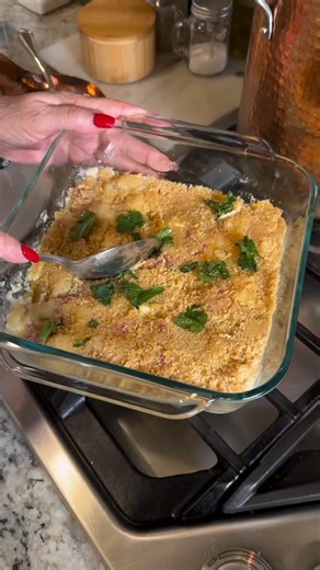 Antoinette’s Italian Kitchen on Instagram: "Homemade Gnocchi is one of my all time favorites ❤️ Ingredients Below Comment “Recipe” to get the full recipe and all my family recipes! 🇮🇹❤️ GNOCCHI GRATIN WITH GARLIC BECHAMEL 🧑‍🍳 INGREDIENTS: - 3.5 oz. pancetta or 3 thick slices - 3 tablespoons butter - 1/4 cup flour - 1 1/2 cups whole milk - 4 cloves garlic (thinly sliced) - 17 oz. package gnocchi - 1/8 teaspoon nutmeg Topping: - 2/3 cup plain breadcrumbs - 2 tablespoons butter Want to see how 