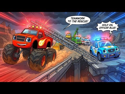 Fire Truck Saves Little Cars Stuck in Deep Mud! | Cars Cartoon Animation