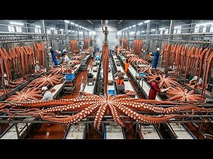 SHOCKING Harvest: See How 1,000s of Tons of Octopus Are Processed | Inside a Mega Processing Factory