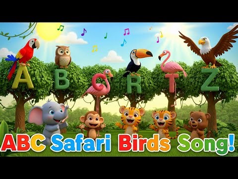 ABC Safari Birds Song | A to Z Bird Sounds for Kids | Fun Learning Adventure!