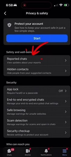 RECEIVE MESSAGES - Adjust Messenger Privacy Settings