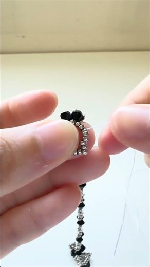 Hand made 手工DIY_真銀日本小珠_施華洛世奇水晶_愛心手鍊 #diy #串珠 #beads #jewelry