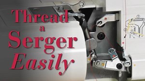 3.1K views · 52 reactions | Reaching inside a serger to access remote loopers, holes, and escapements can frustrate even a dedicated serger user. It’s difficult to see what you are doing, and even more of a challenge to thread a fine strand through those distant openings. Try a handy dental tool to ease the serger threading process. | Threads Magazine | Facebook