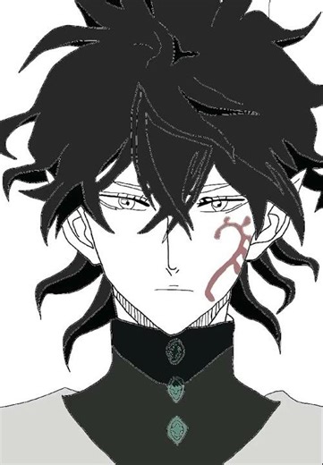 Speed Paint Vid of Yuno’s Elf Form in Black Clover #art #anime #viral #shorts