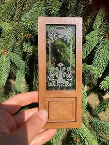 Miniature Dollhouse Door Diy Kit, Scale 1:12 - Etsy