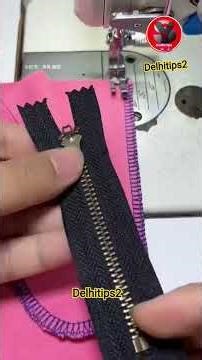 How to Make a Clean Zipper Fly in Sewing #delhitips2