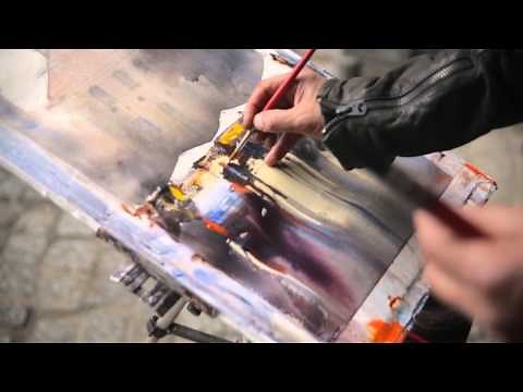 New watercolour painting download demo by Alvaro Castagnet - Rainy Day in Berlin