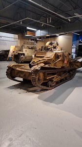 One of the smallest tanks we have at the museum is the L3/35, also known as the Carro Veloce. Find out more: https://www.youtube.com/watch?v=pLppoebKK6c Disclaimer: In reflection of our charitable objectives, this content may show weapons of war and/or historical imagery for educational purposes. | The Tank Museum
