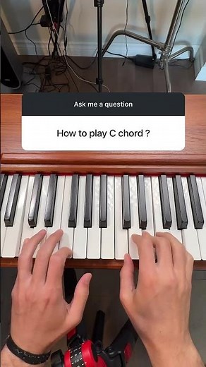 C Major Chord on Piano