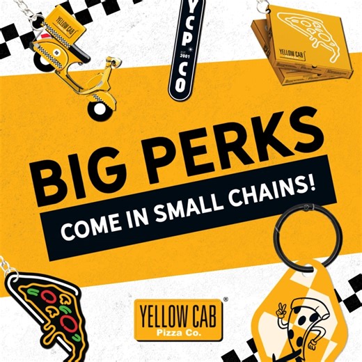 11K views · 39 reactions | Our Yellow Pass comes with big perks… and a secret trinket too.  Which one’s waiting for you?  Each box includes a collectible keychain with Yellow Cab Pizza icons: Vespa, Pizza Slice, Pizza Box, or YCP Co. Sign. Activate your Yellow Pass to unlock exclusive perks and surprises! Don’t have one yet? Get yours now for only ₱299 each, available at all Yellow Cab Pizza nationwide.  | Yellow Cab Pizza Co. | Facebook