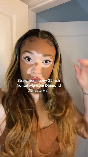 Wig is Dipped in Carmel 22inches #fypシ #wiginstall #beauty #vlog @DiamondDynastyVirginHair