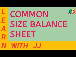 Common Size Balance sheet | Financial statement analysis